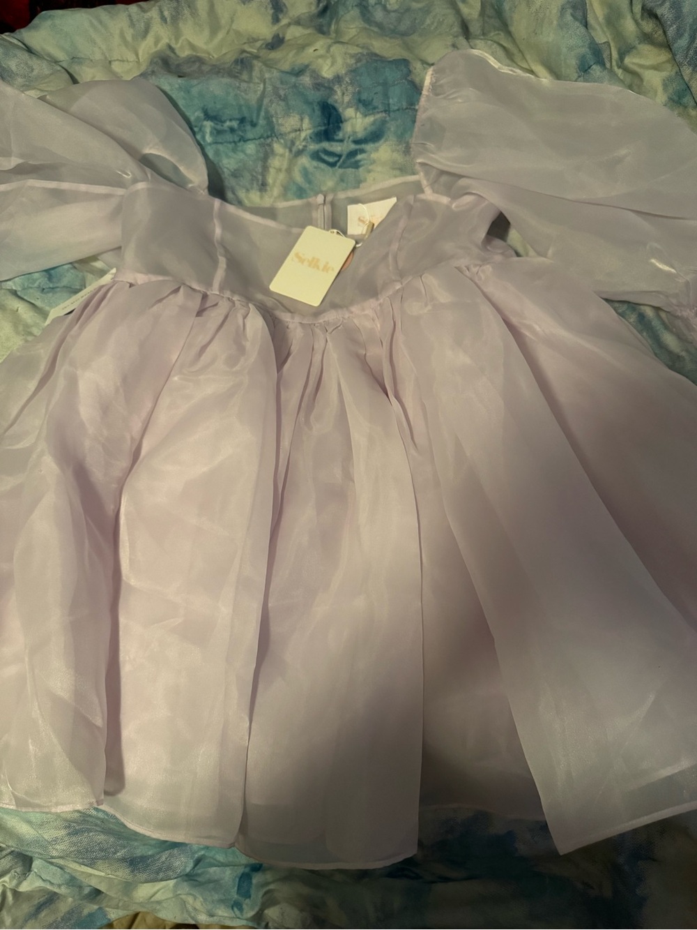 Selkie Thunder Cloud puff dress - Picture 3 of 4